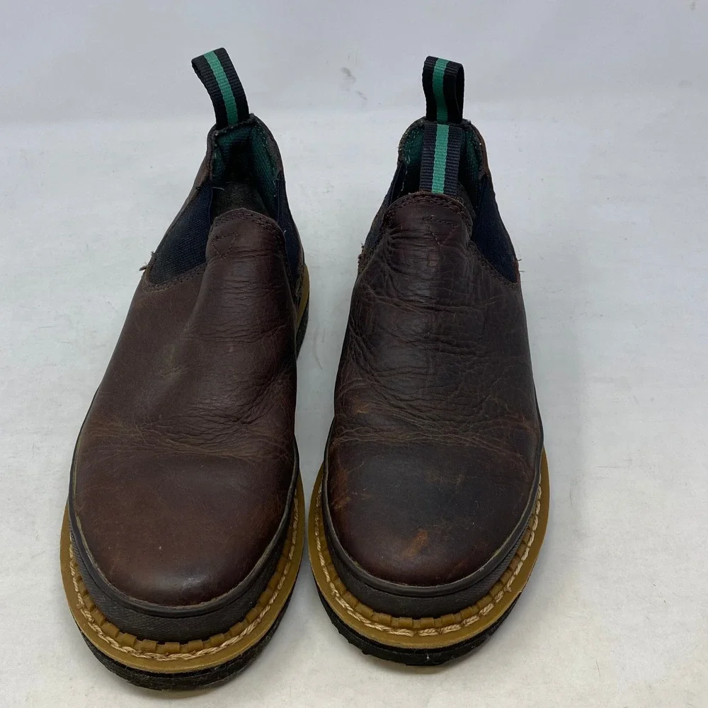 Georgia Boot Giant Romeo Brown Leather Slip On Work Shoes GR262 Mens 6.5 M
